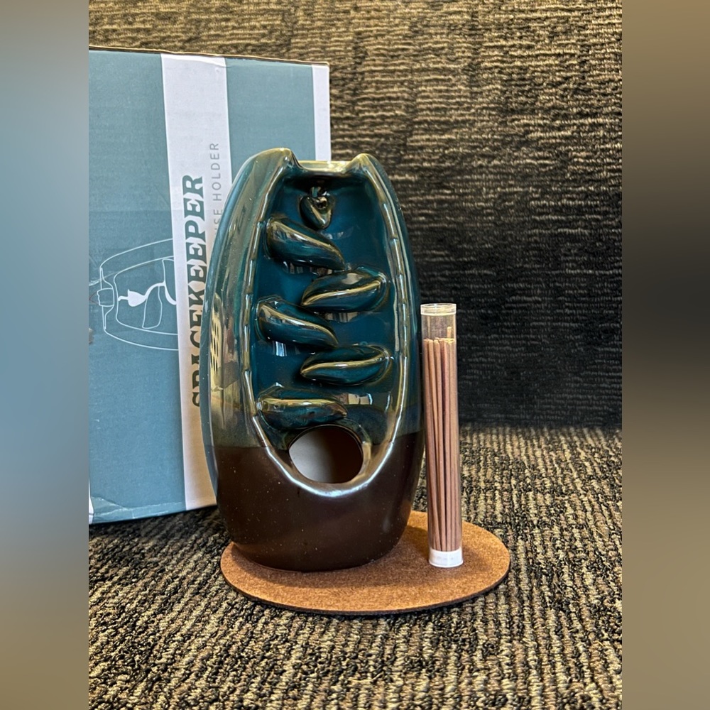 Waterfall Incense Burner with Stick Incense Only. No Cones with this set.